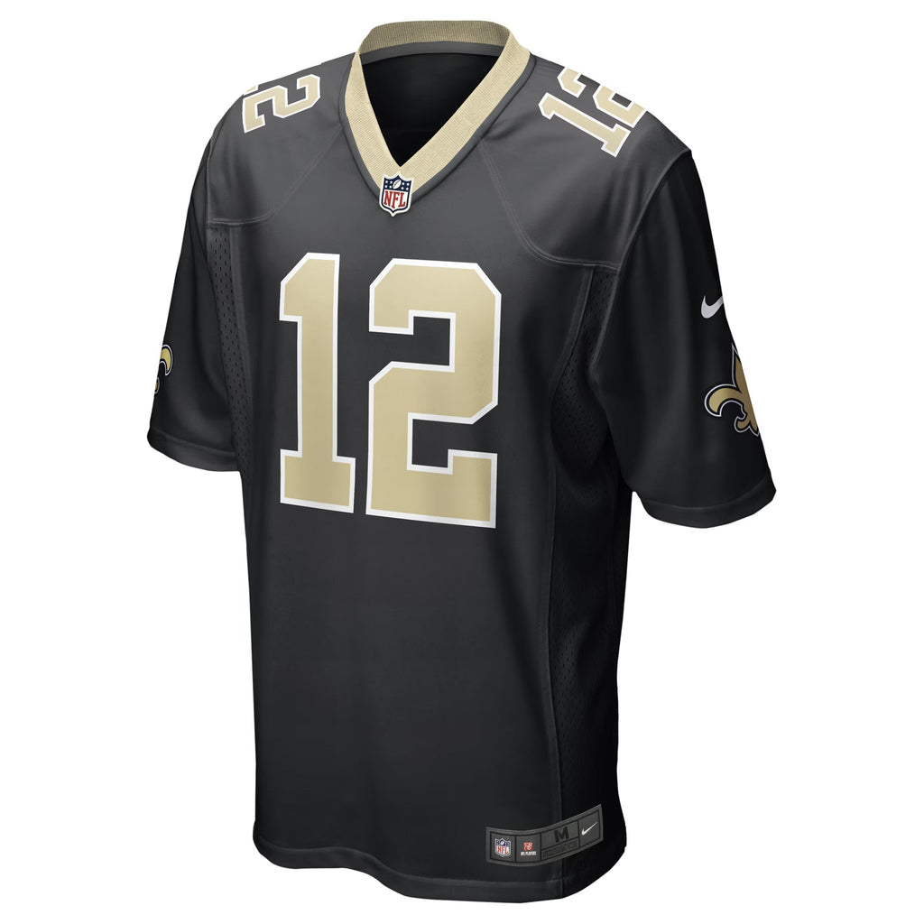 New Orleans Saints Chris Olave Black Player Game Jersey