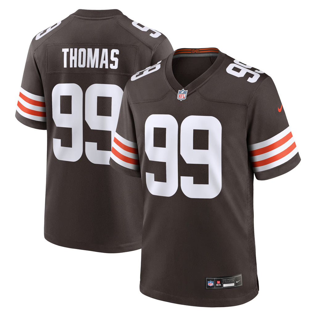 Cleveland Browns Cameron Thomas Brown Team Game Jersey