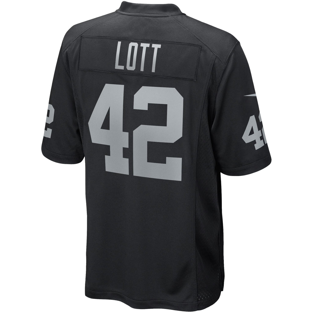 Las Vegas Raiders Ronnie Lott Black Game Retired Player Jersey