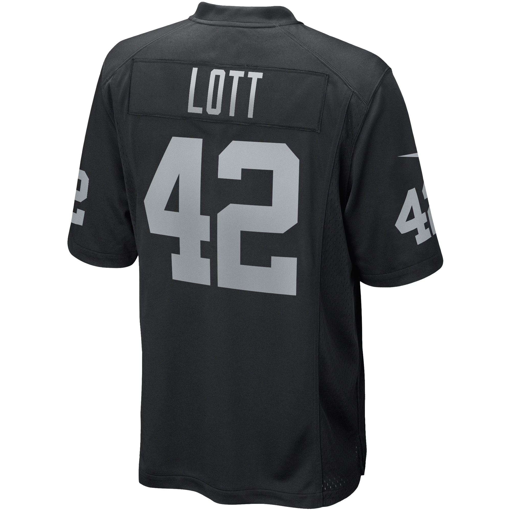 Las Vegas Raiders Ronnie Lott Black Game Retired Player Jersey
