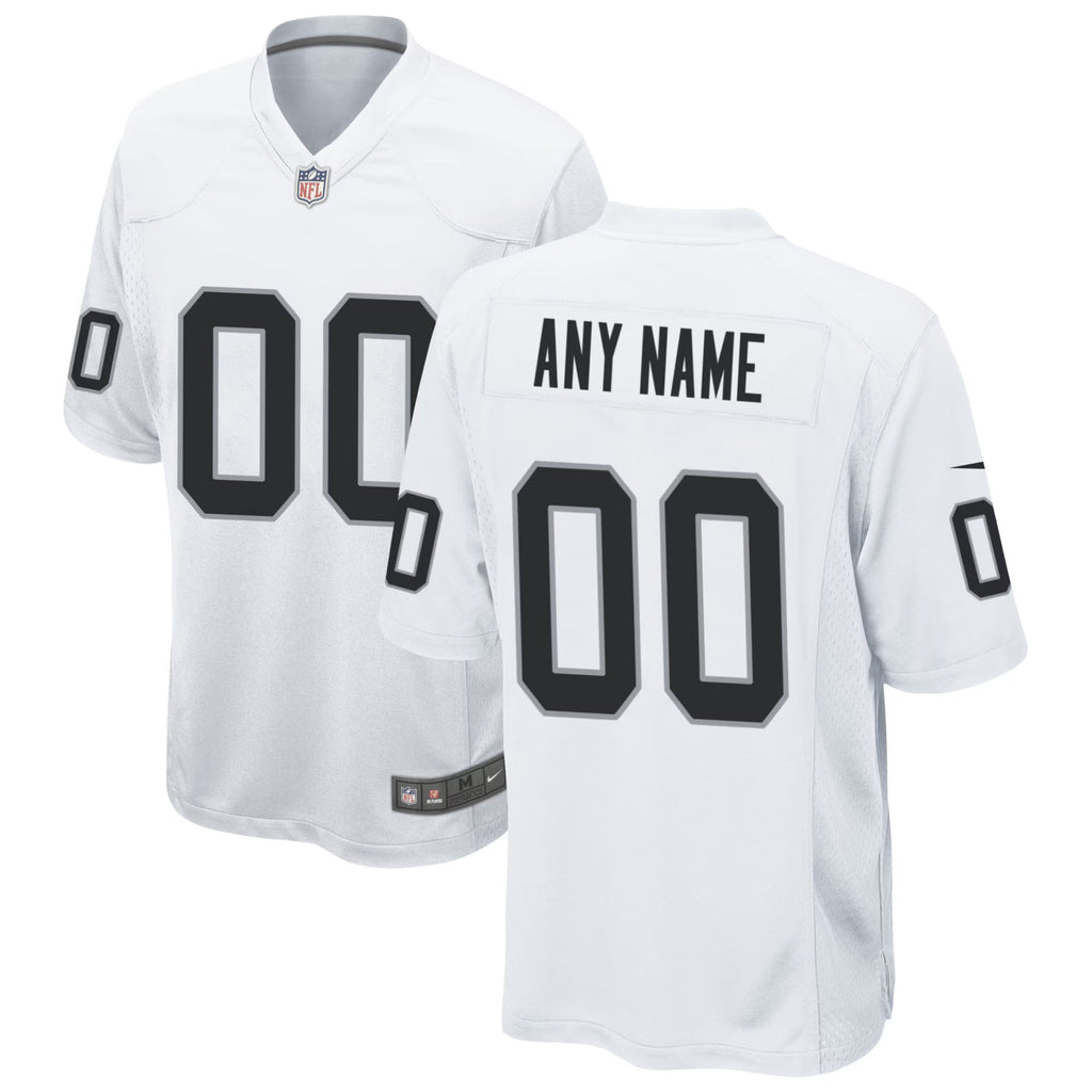 Las Vegas Raiders White Custom Game Jersey