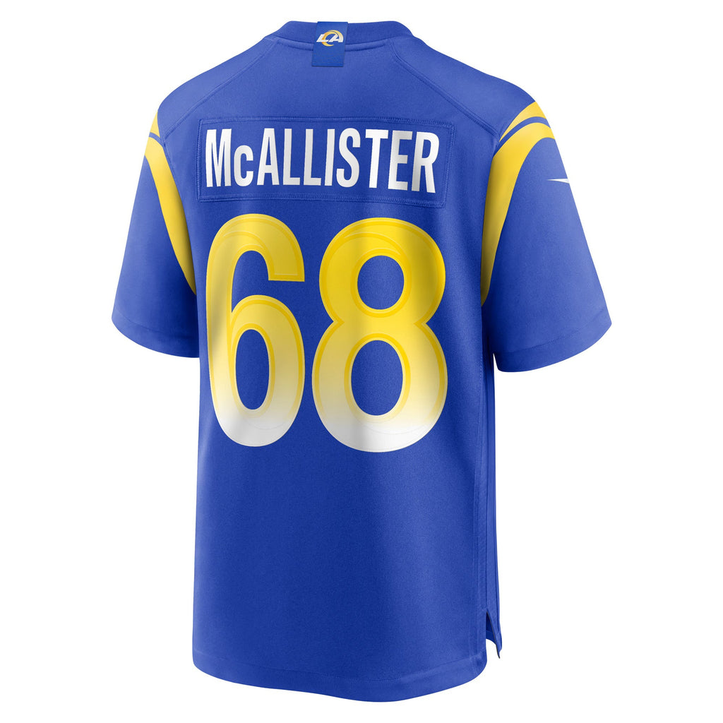 Los Angeles Rams Mike McAllister Royal Home Game Jersey