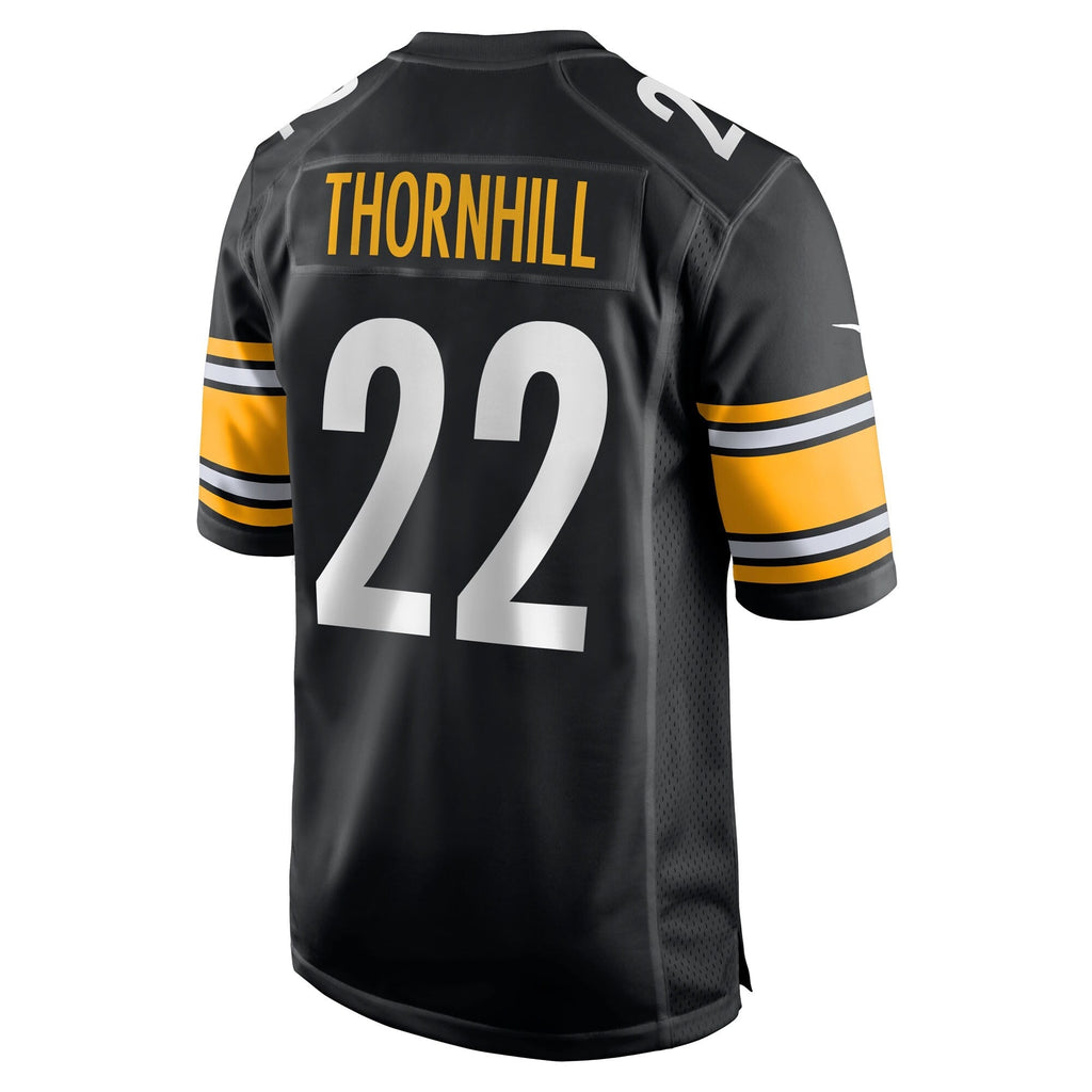 Pittsburgh Steelers Juan Thornhill Black Team Game Jersey