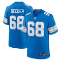 Detroit Lions Taylor Decker Blue Team Game Jersey