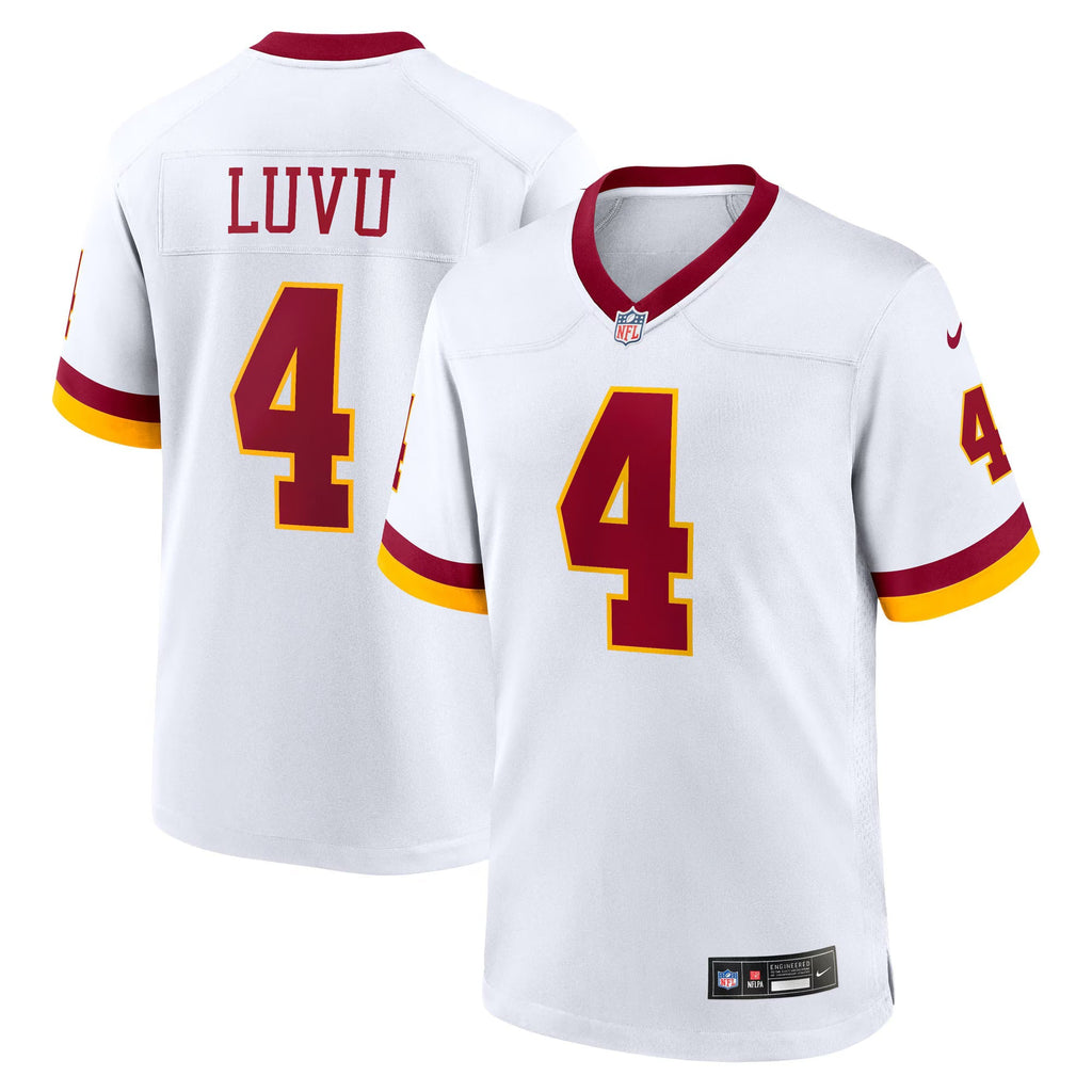 Washington Commanders Frankie Luvu White Game Super Bowl Era Jersey