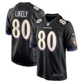 Baltimore Ravens Isaiah Likely Black Alternate Game Jersey