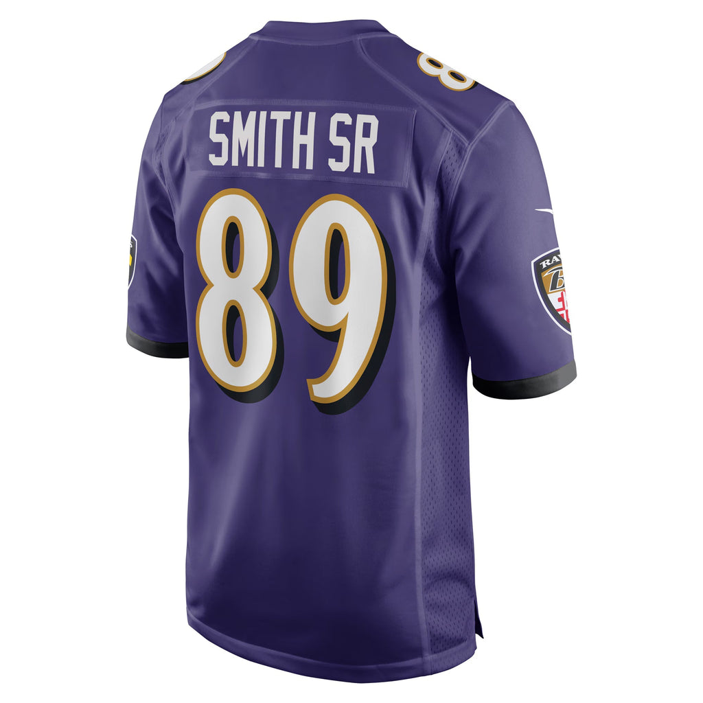 Baltimore Ravens Steve Smith Sr. Purple Retired Player Game Jersey