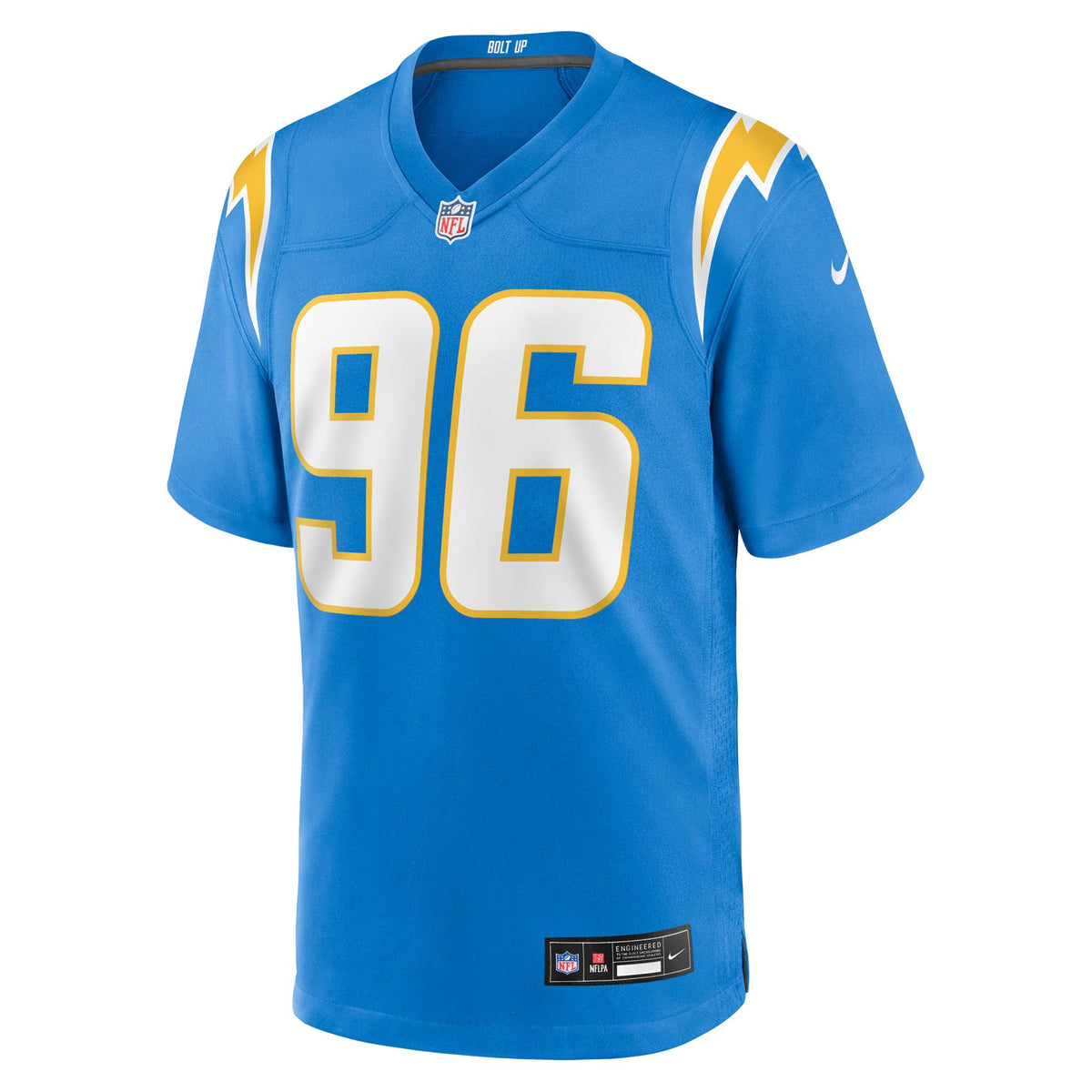 Los Angeles Chargers Naquan Jones Powder Blue Team Game Jersey