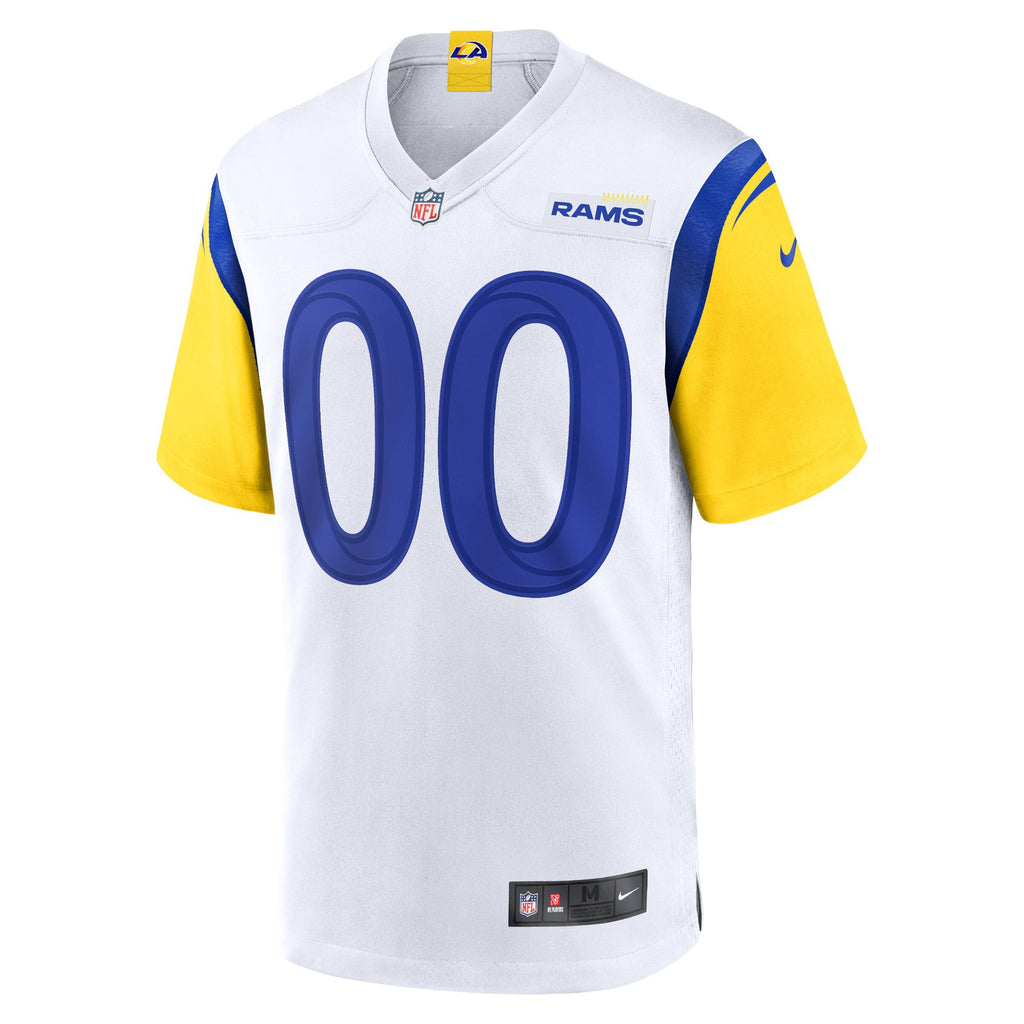 Los Angeles Rams White Alternate Custom Jersey