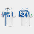 #24 BRETT SULLIVAN ITALY BASEBALL 2023 WORLD BASEBALL CLASSIC JERSEYC WHITE Stitches Baseball Jerseys
