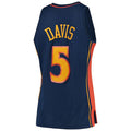 G.State Warriors #5 Baron Davis 2006-07 Hardwood Classics Swingman Player Jersey Navy Stitched American Basketball Jersey