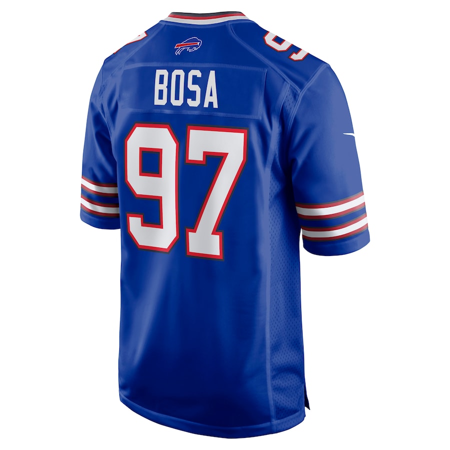 B.Bills #97 Joey Bosa Royal Game Stitched American Football Jerseys
