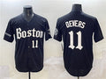 Boston Red Sox #11 Rafael Devers Black Gothic Vapor Limited Stitched Baseball Jersey