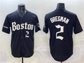 Boston Red Sox #2 Alex Bregman Black Gothic Vapor Limited Stitched Baseball Jersey