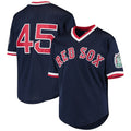 Boston Red Sox #45 Pedro Martinez Cooperstown Collection Mesh Batting Practice Jersey - Navy Stitched Baseball Jersey