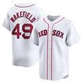 Boston Red Sox #49 Tim Wakefield Home Limited Player Jersey - White Stitched Baseball Jersey