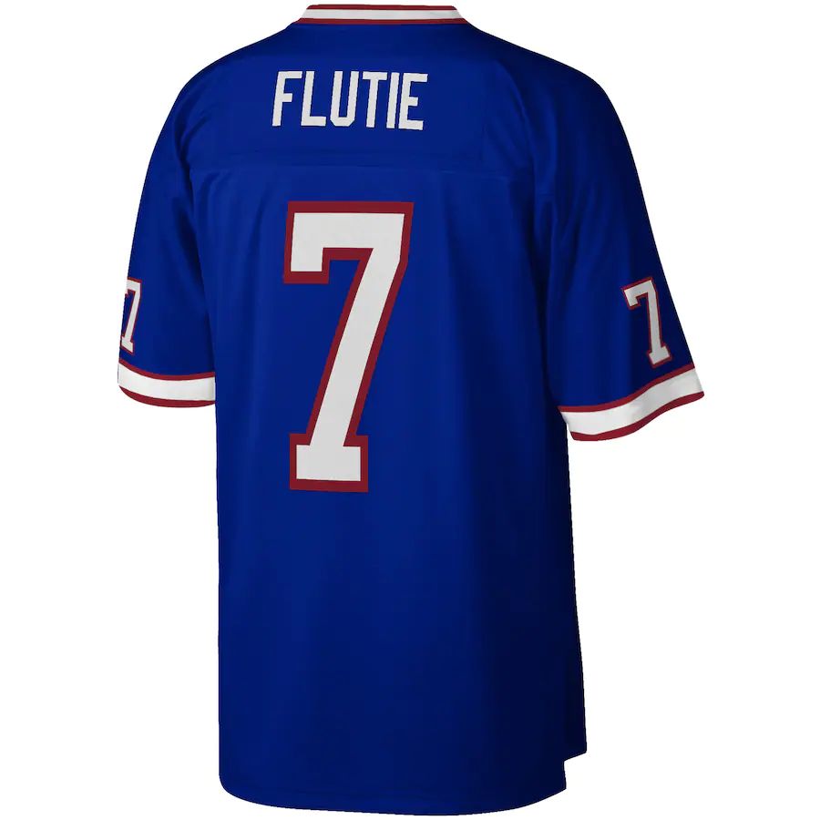 B.Bills #7 Doug Flutie Royal 1998 Legacy Replica Jersey American Stitched Football Jerseys