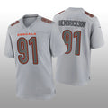 C.Bengals #91 Trey Hendrickson Gray Atmosphere Game Jersey Stitched American Football Jerseys