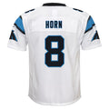 C.Panthers #8 Jaycee Horn White Game Stitched American Football Jerseys