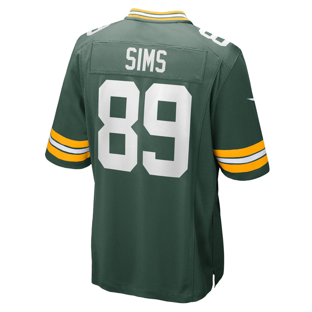 Green Bay Packers Ben Sims Green Team Game Jersey