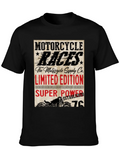 Motorcycle Races Limited Edition Black T-Shirt