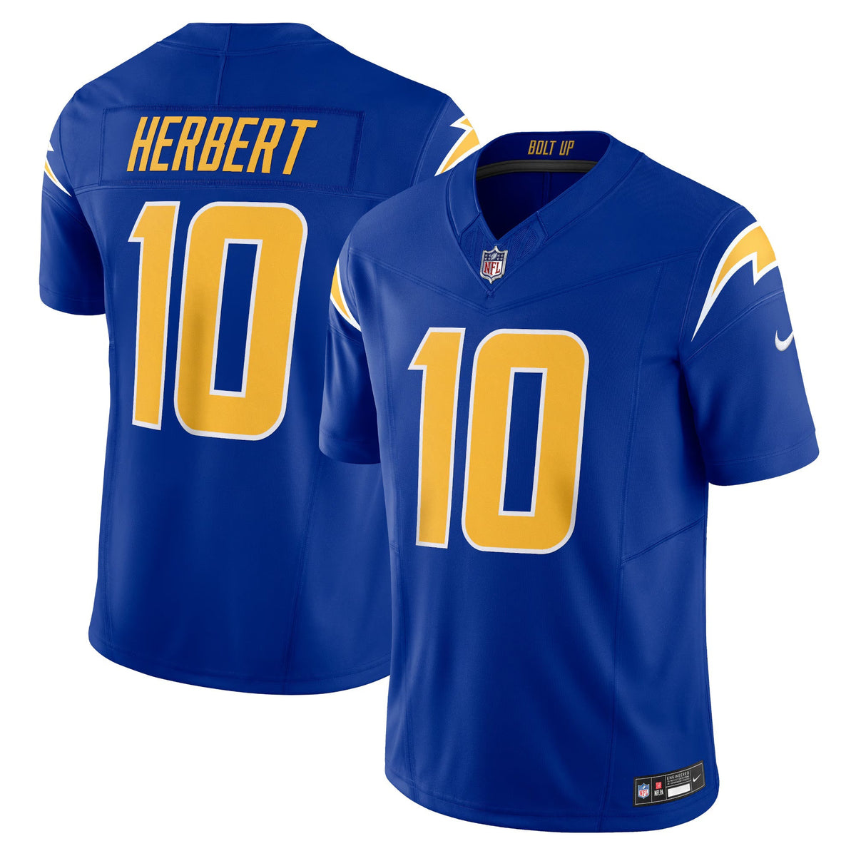 Los Angeles Chargers Justin Herbert Royal Vapor F.U.S.E. Limited Jersey