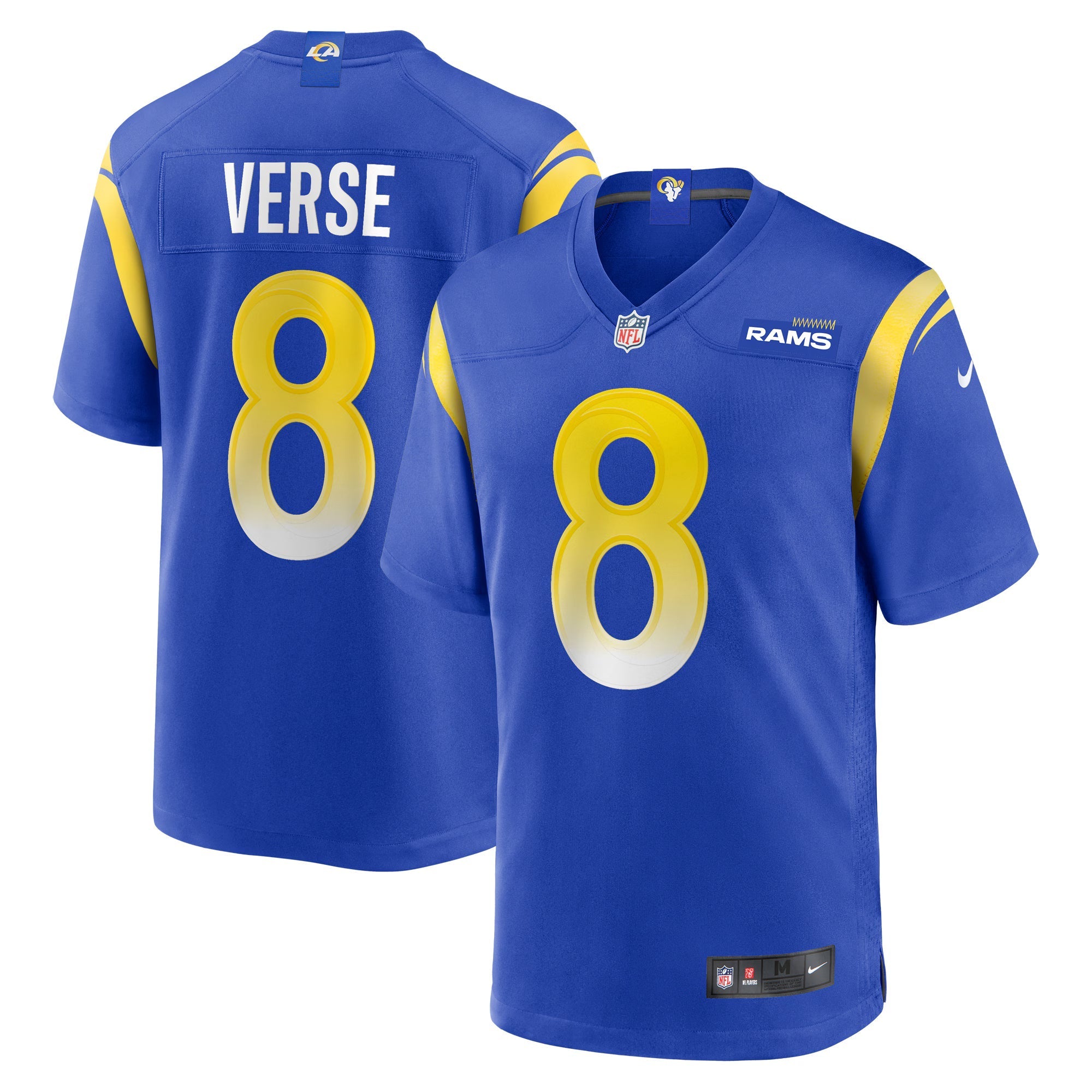 Los Angeles Rams Jared Verse Royal Player Game Jersey