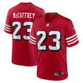 San Francisco 49ers Christian McCaffrey Scarlet Alternate Game Player Jersey