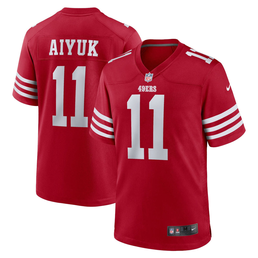 San Francisco 49ers Brandon Aiyuk Scarlet Game Player Jersey