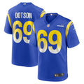Los Angeles Rams Kevin Dotson Royal Game Jersey