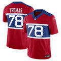 New York Giants Andrew Thomas Century Red Alternate Vapor F.U.S.E. Limited Jersey