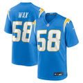 Los Angeles Chargers Marlowe Wax Powder Blue Team Game Jersey