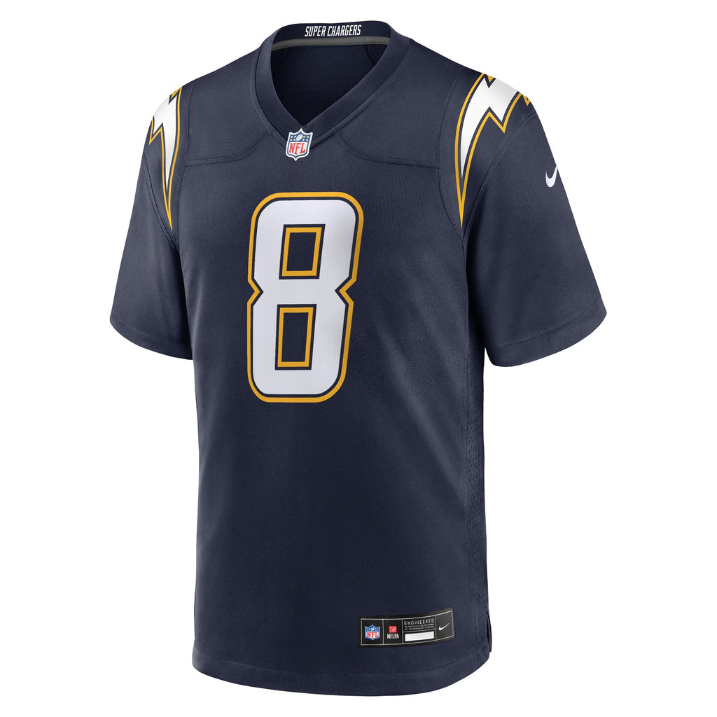 Los Angeles Chargers Omarion Hampton Navy Alternate Super Chargers Game Player Jersey