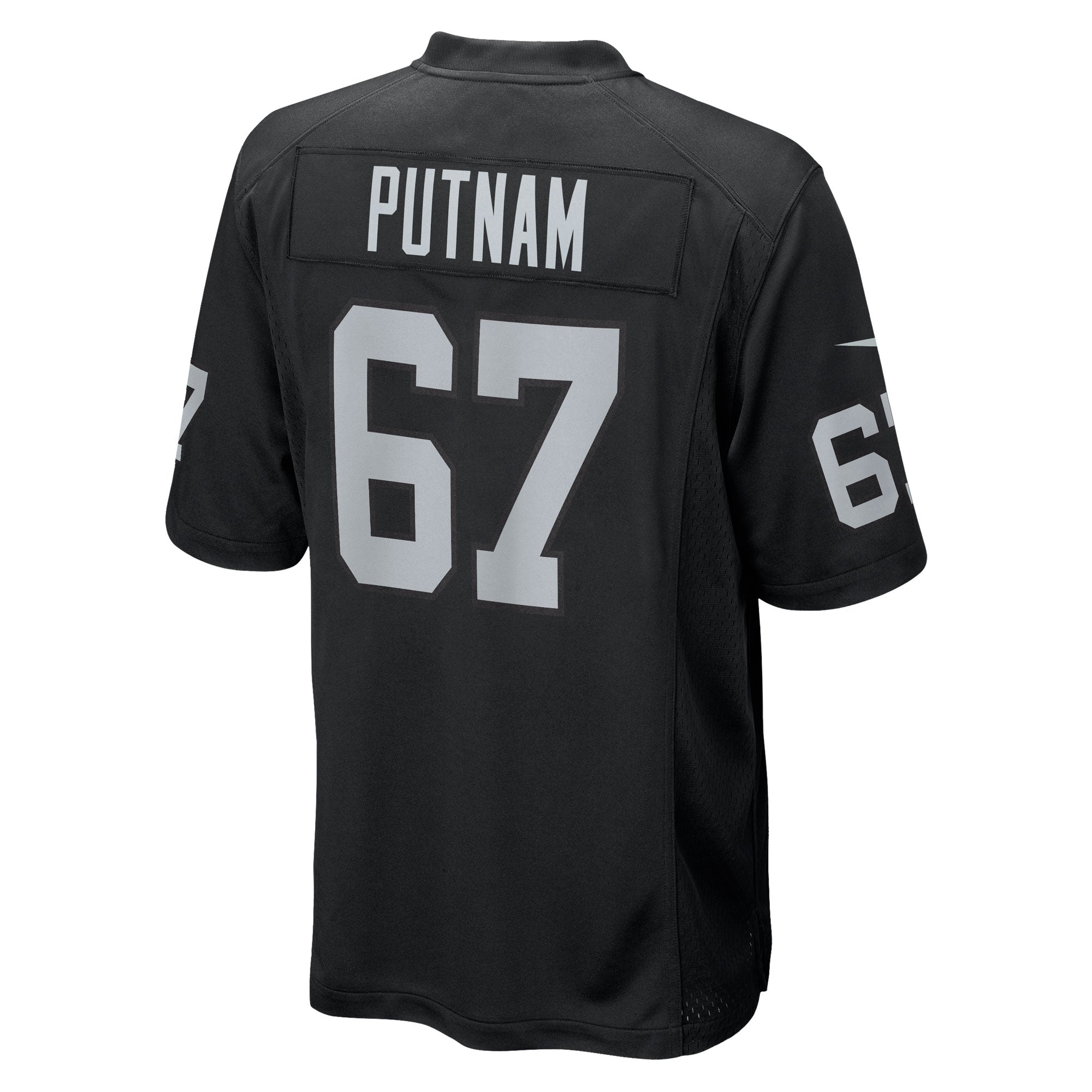 Las Vegas Raiders Will Putnam Black Team Game Jersey
