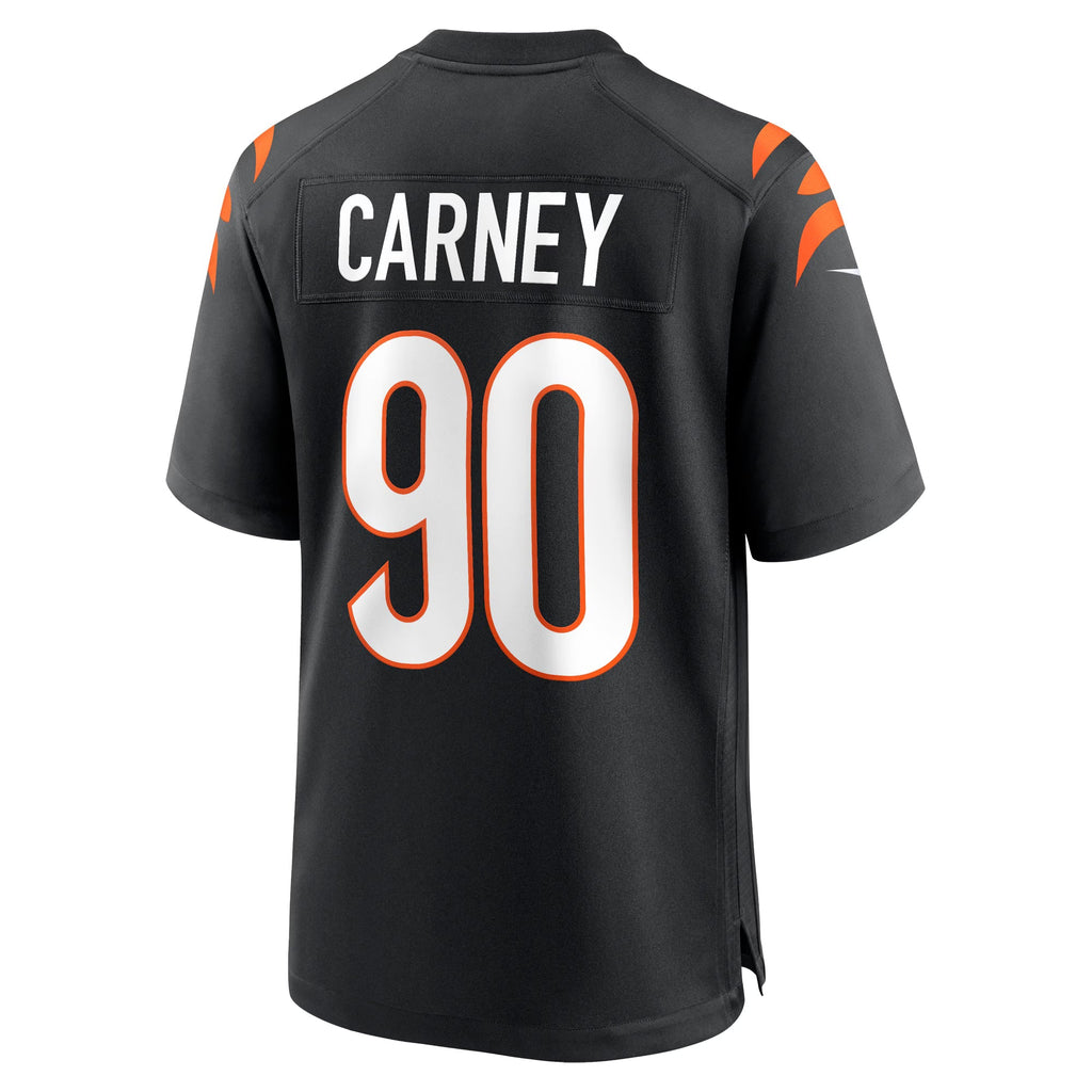 Cincinnati Bengals Owen Carney Black Home Game Player Jersey