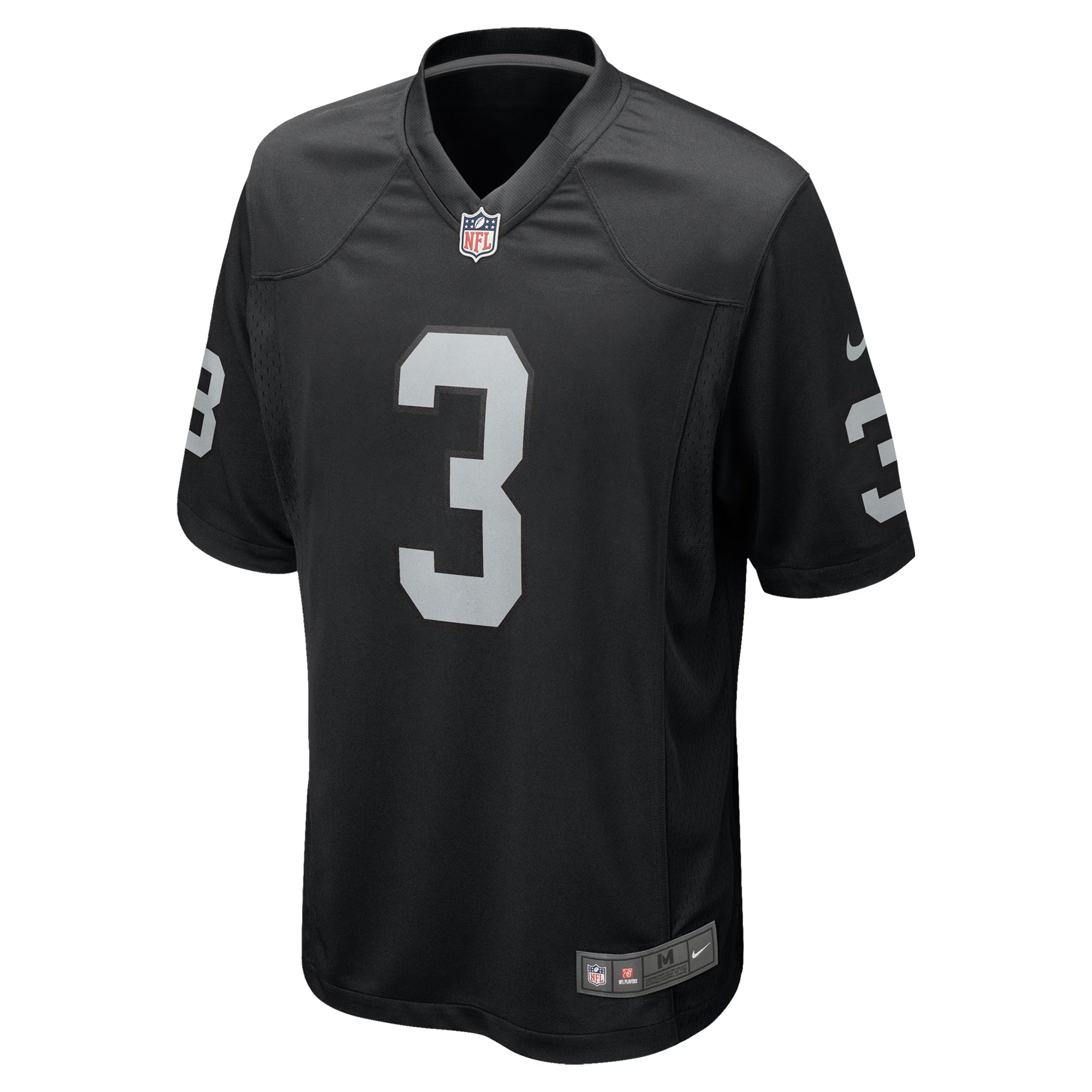 Las Vegas Raiders Zamir White Black Team Game Jersey