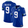 Seattle Seahawks Kenneth Walker III Royal 50th Season Vapor F.U.S.E. Limited Jersey