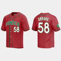 #58 CESAR VARGAS MEXICO BASEBALL 2023 WORLD BASEBALL CLASSIC REPLICA JERSEYC RED Stitches Baseball Jerseys