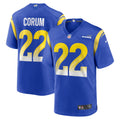Los Angeles Rams Blake Corum Royal Game Player Jersey