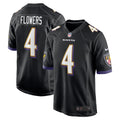 Baltimore Ravens Zay Flowers Black Alternate Game Jersey