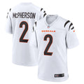 Cincinnati Bengals Evan McPherson White Game Player Jersey