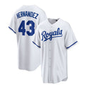 Kansas City Royals #43 Carlos Hernndez Home Replica Player Jersey - White Baseball Jerseys