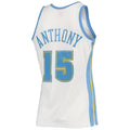 D.Nuggets #15 Carmelo Anthony 2006-07 Hardwood Classics Swingman Jersey  White Stitched American Basketball Jersey