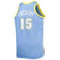 D.Nuggets #15 Carmelo Anthony Big & Tall Hardwood Classics 2003-04 Swingman Jersey Powder Blue Stitched American Basketball Jersey