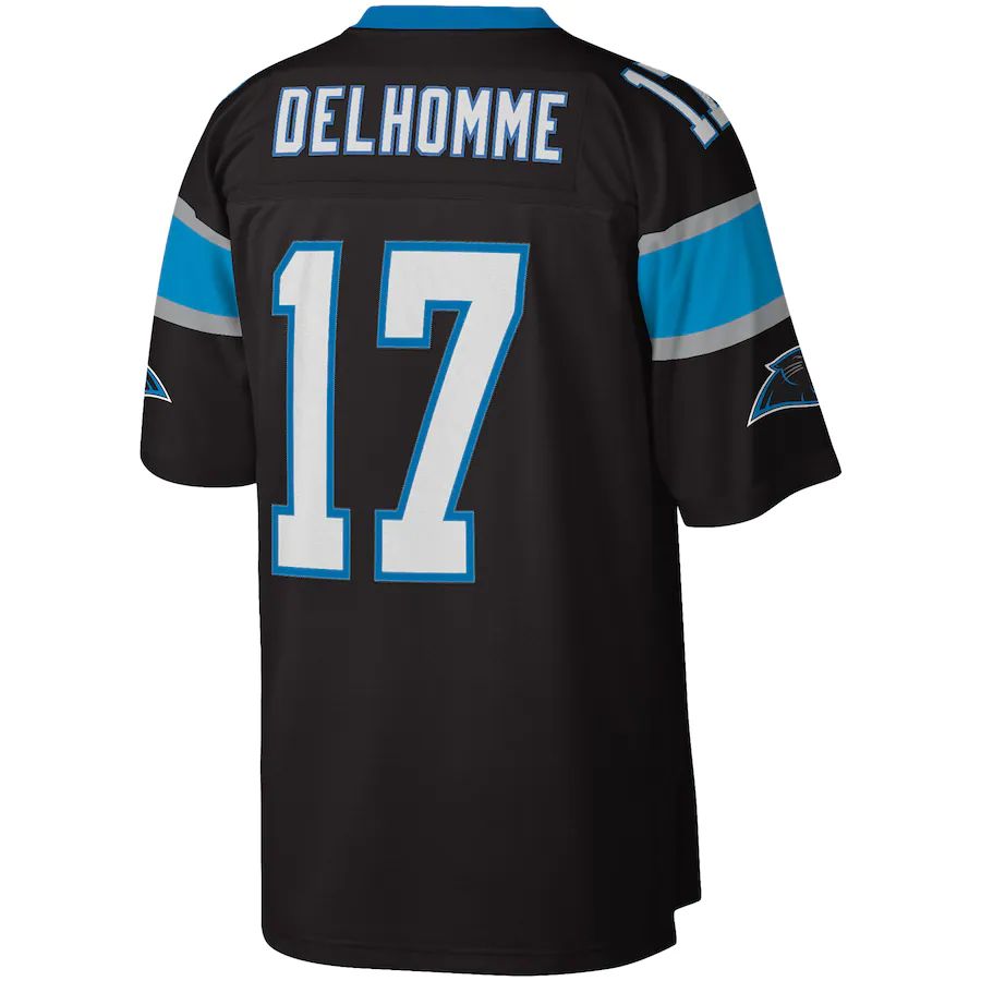 C.Panthers #17 Jake Delhomme Black 2003 Legacy Replica Jersey Stitched American Football Jerseys