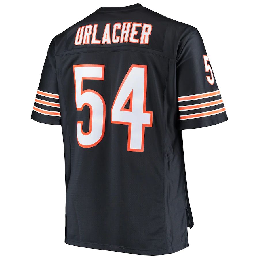 C.Bears #54 Brian Urlacher Navy Big & Tall 2001 Retired Player Replica Jersey Stitched American Football Jerseys