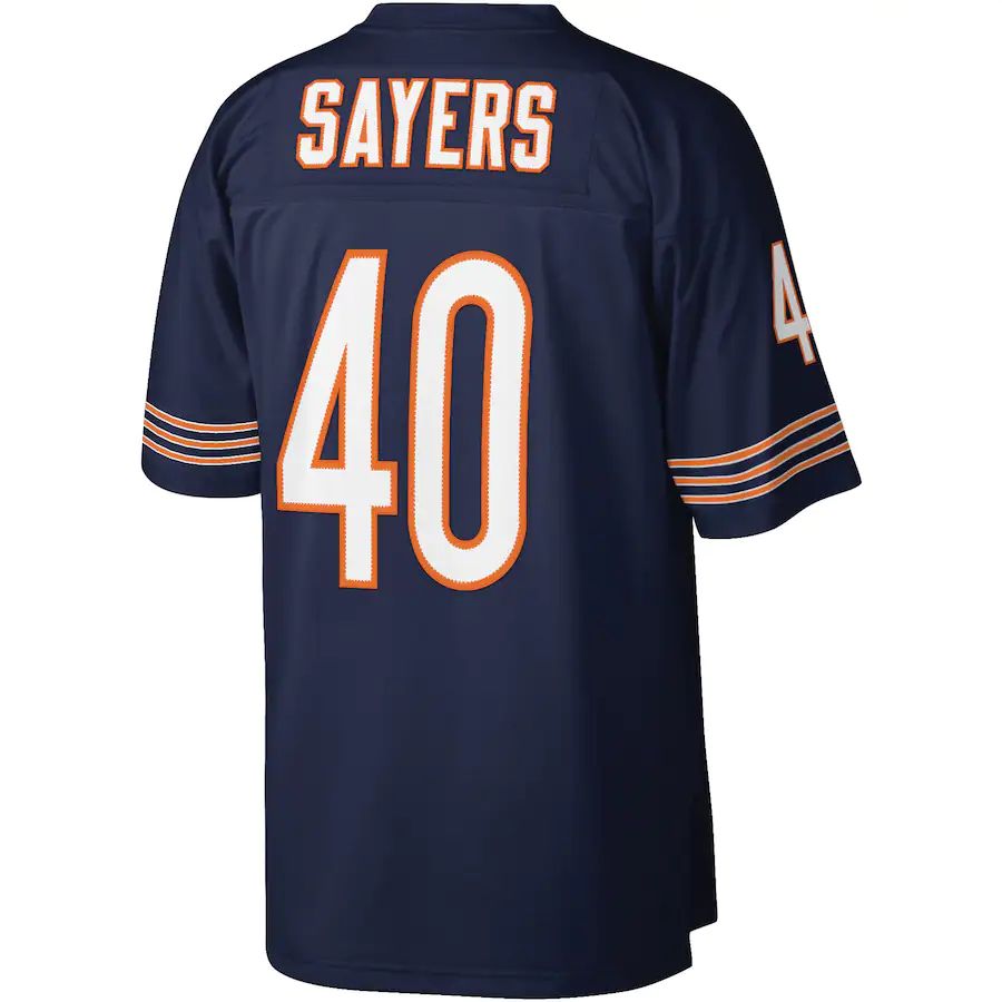 C.Bears #40 Gale Sayers Navy Legacy Replica Jersey Stitched American Football Jerseys