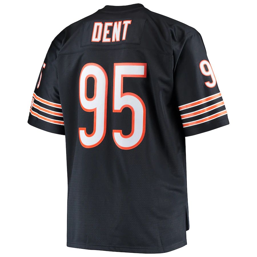 C.Bears #95 Richard Dent Navy Big & Tall 1985 Retired Player Replica Jersey Stitched American Football Jerseys