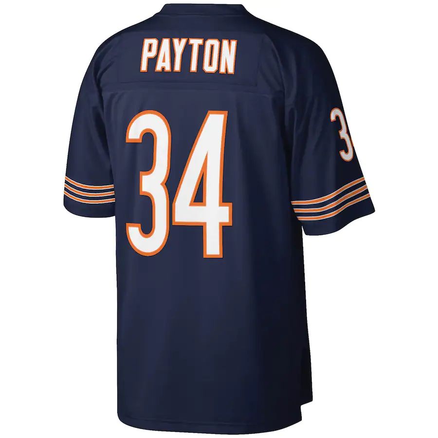 C.Bears #34 Walter Payton Navy Legacy Replica Jersey Stitched American Football Jerseys