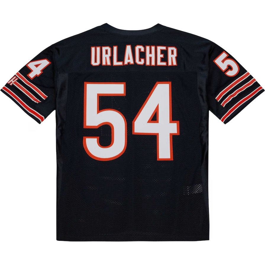 C.Bears #54 Brian Urlacher 2003 Authentic Throwback Retired Player Jersey - Navy American Football Jerseys